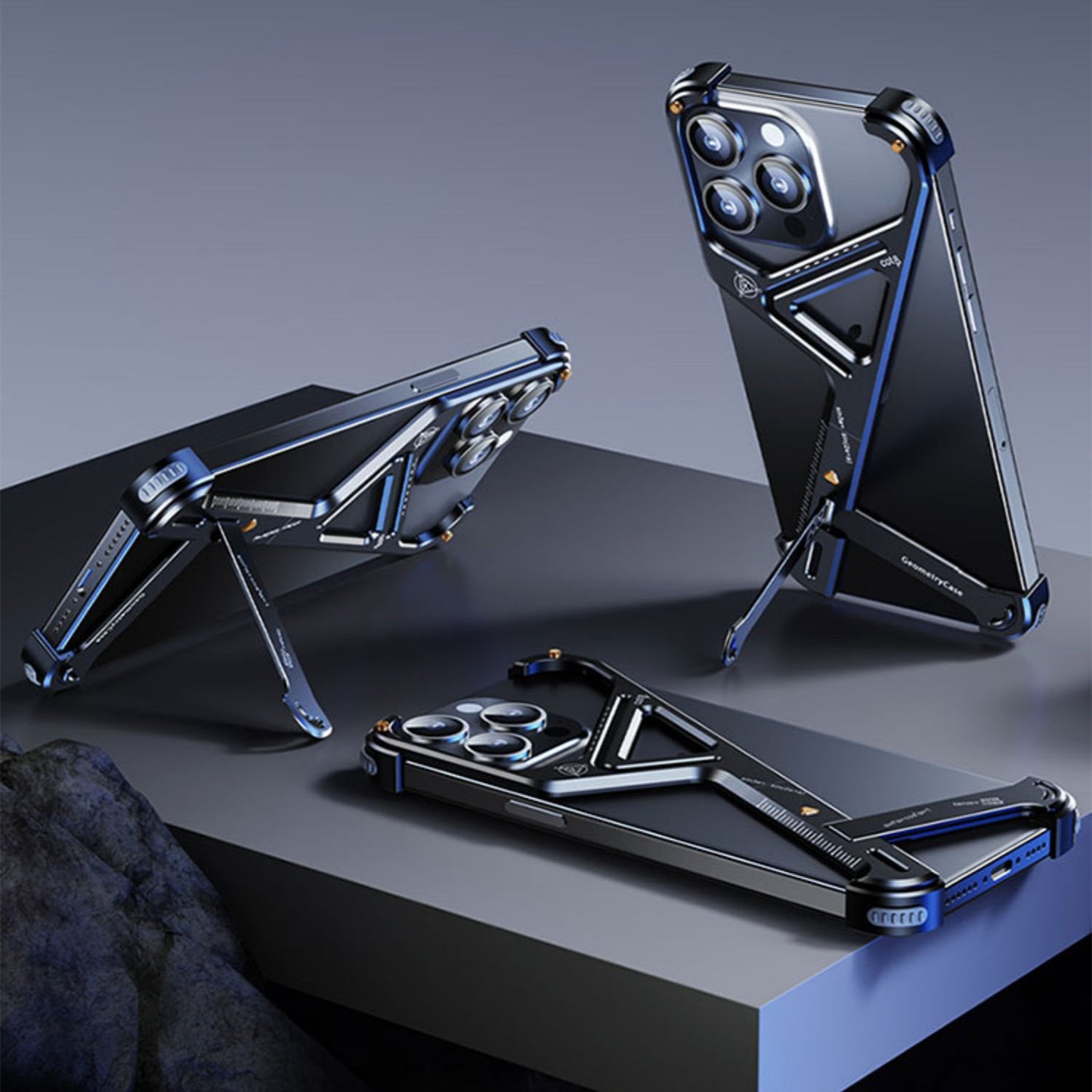 iPhone Geometric Metal Case