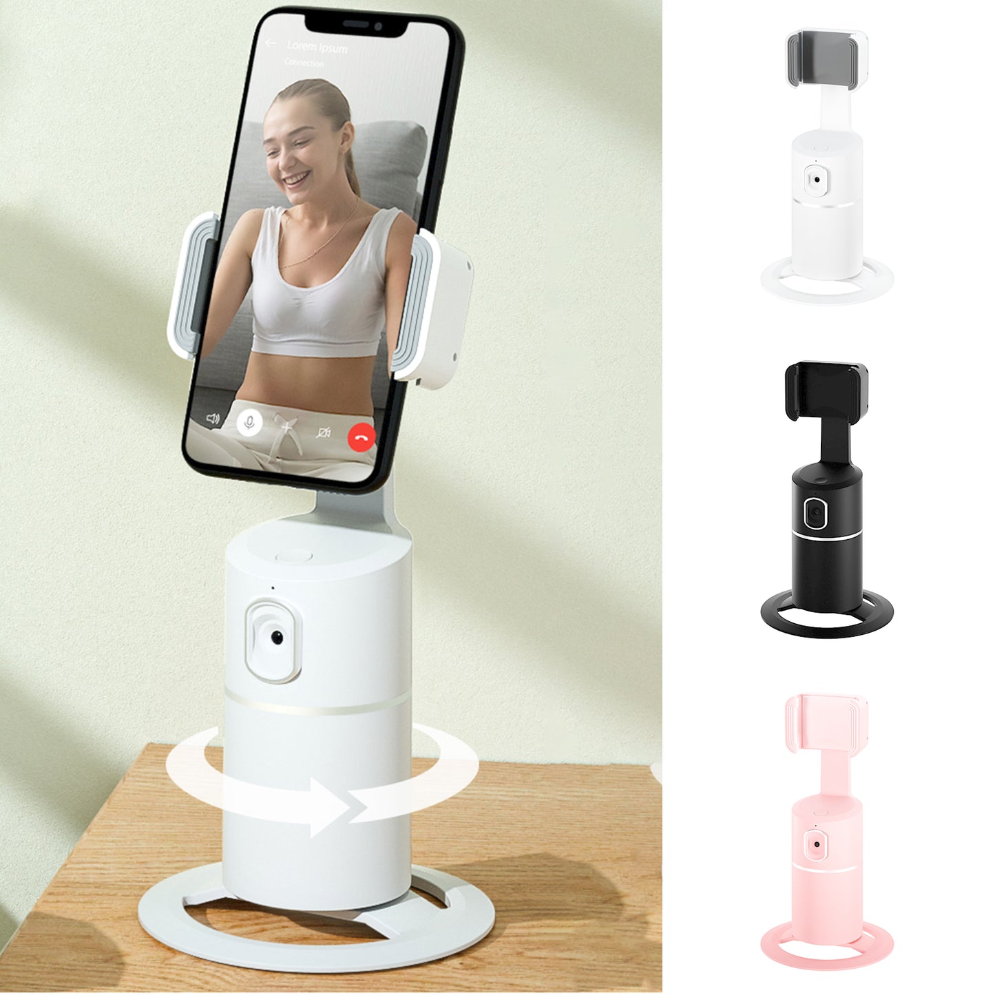 Smart Face Recognition Tracking Mobile Phone Stand