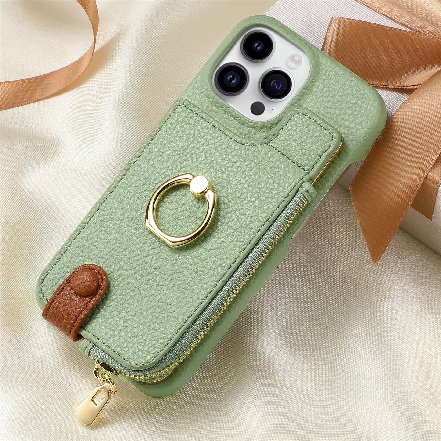 iPhone Ring Holder Wallet Case