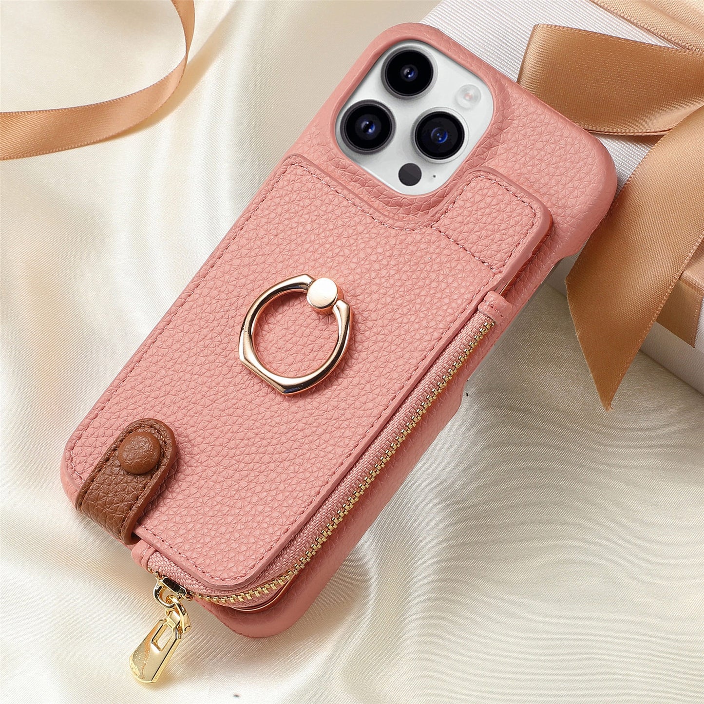 iPhone Ring Holder Wallet Case