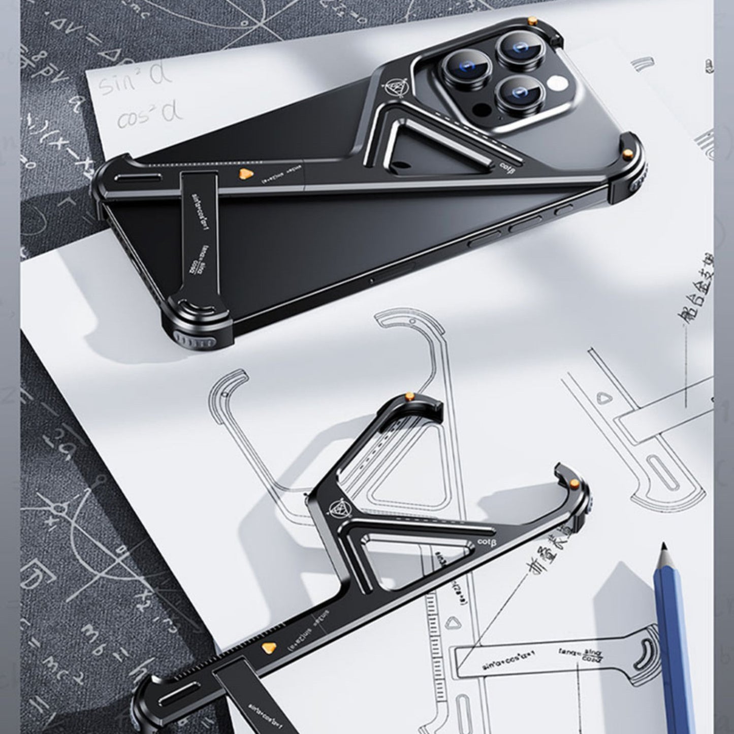 iPhone Geometric Metal Case